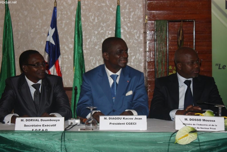 AG mixte de la Fédération des Organisations Patronales de l`Afrique de l`Ouest / Jean Kacou Diagou, Président de la Cgeci :